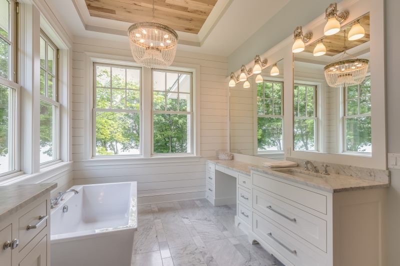 Bathroom with Recessed Lighting